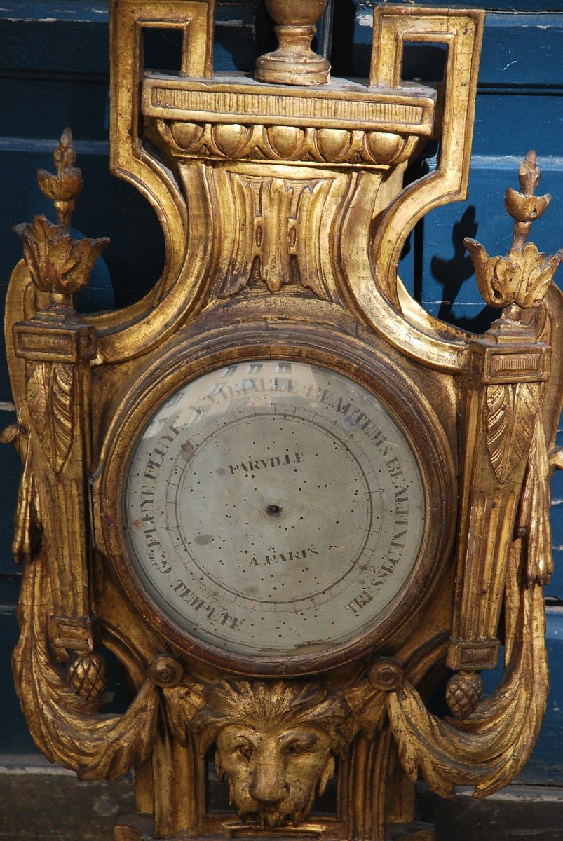 Proantic: Baromètre En Bois Doré D'époque Louis XVI à Décors de