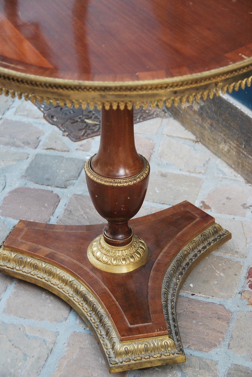 Elegant Pedestal Mahogany XIX-photo-4