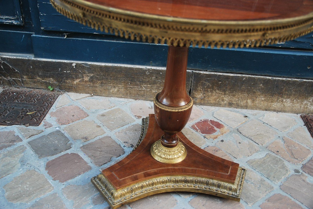 Elegant Pedestal Mahogany XIX-photo-8