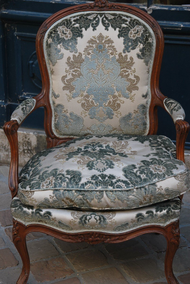 Pair Of Louis XV Fireside Armchairs-photo-3