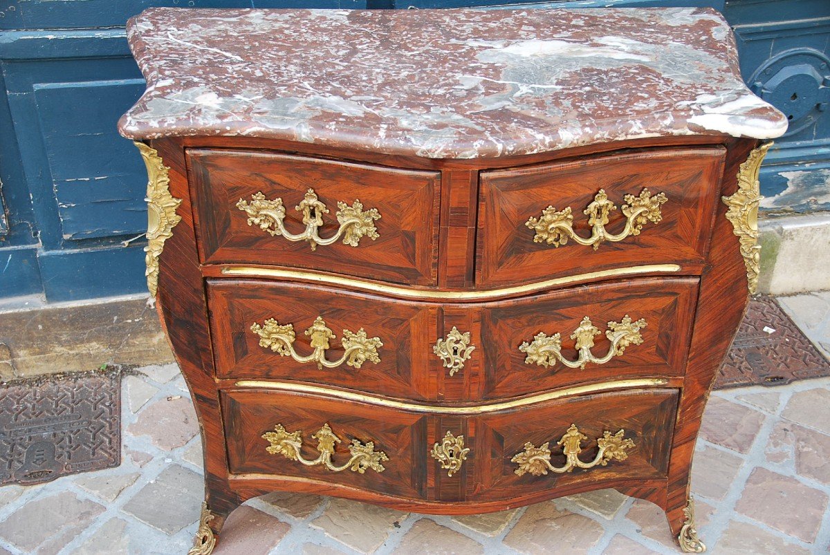 Commode Regence  Estampillée De Nicolas Berthelmi  XVIII-photo-8