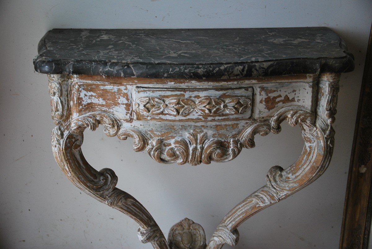 Console D Louis XV Period From The XVIII-photo-4