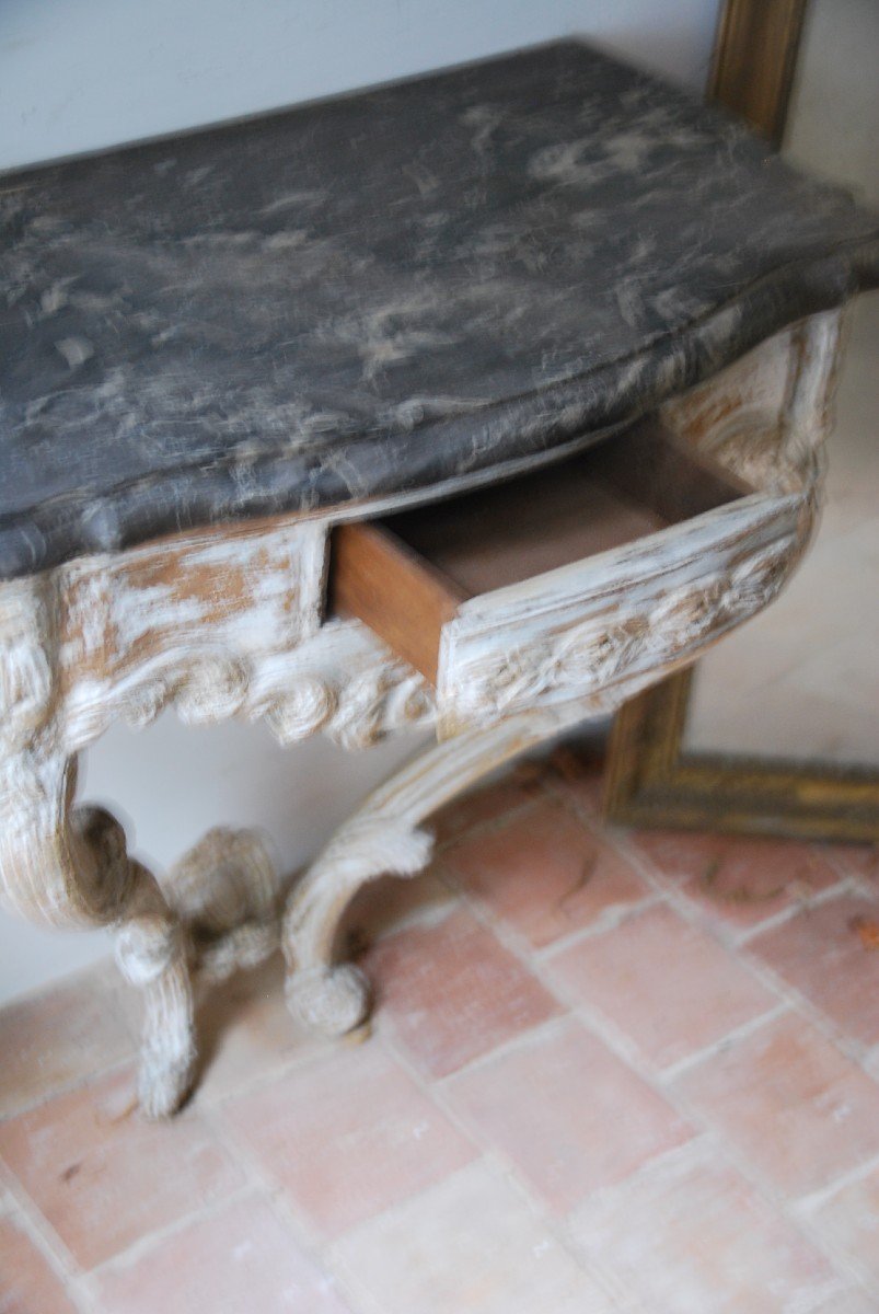 Console D Louis XV Period From The XVIII-photo-8