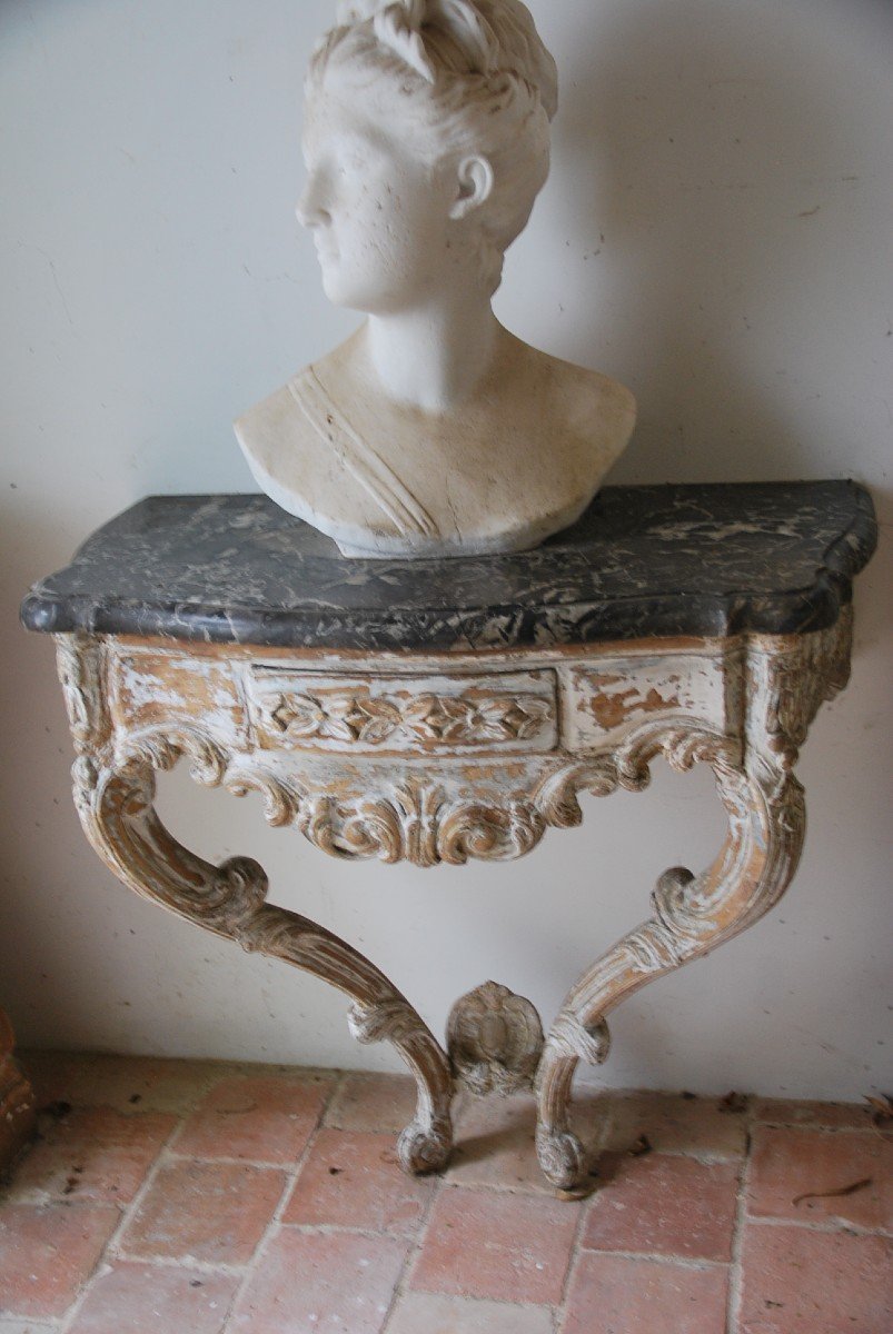 Console D Louis XV Period From The XVIII