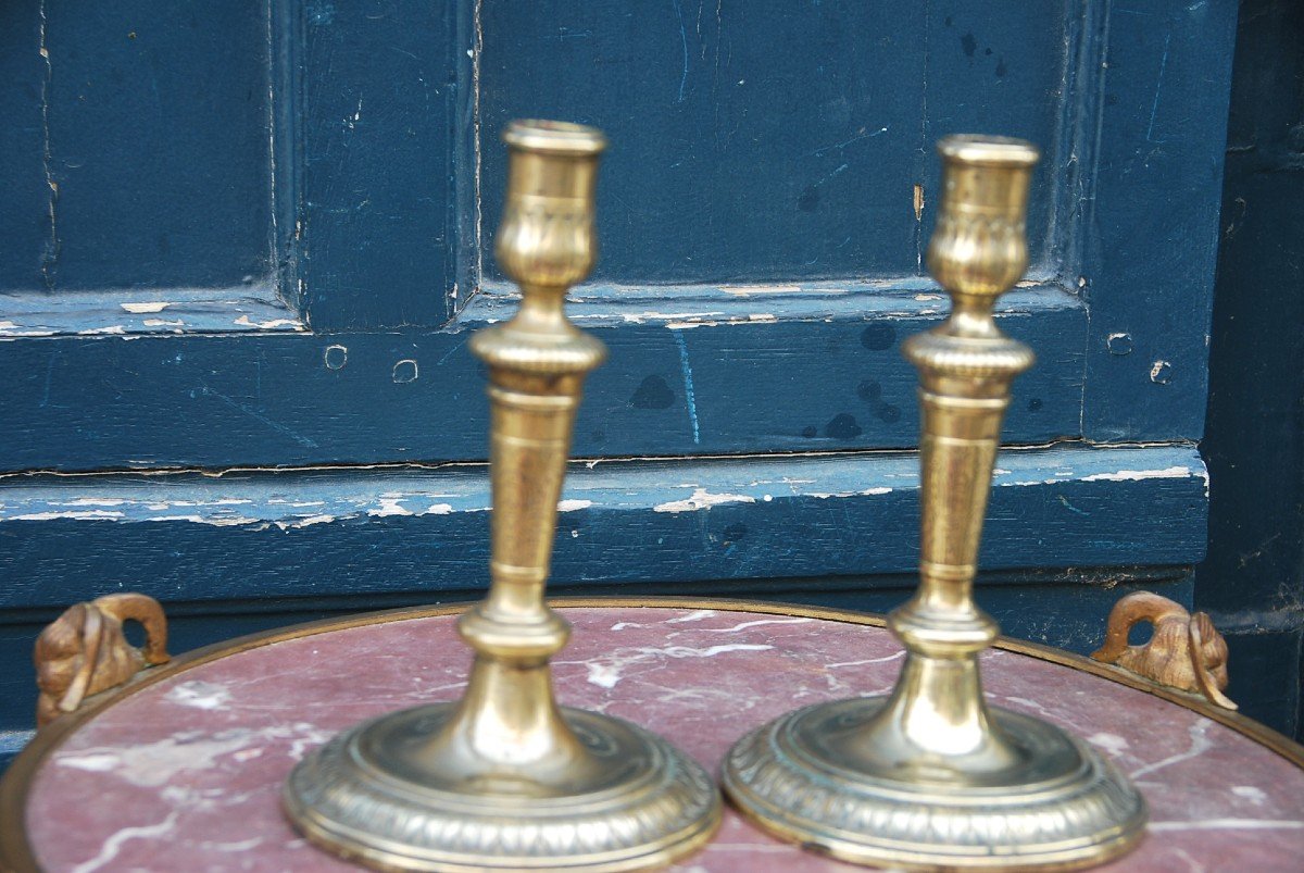 Pair Of Louis XIV Period Candlesticks-photo-5