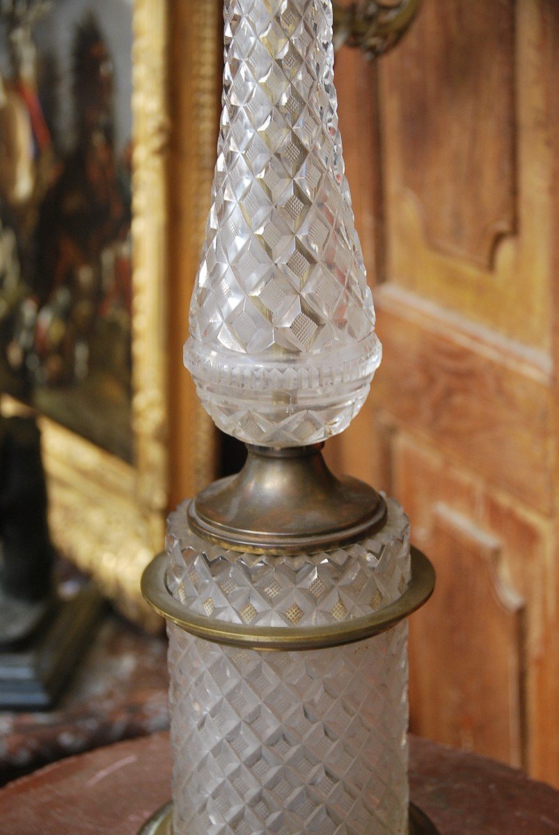 Crystal And Bronze Lamp-photo-3