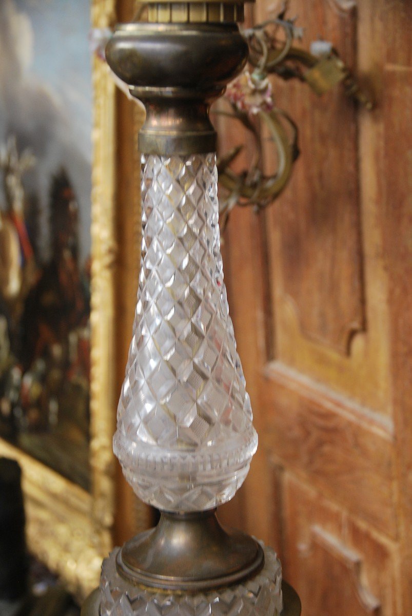 Crystal And Bronze Lamp-photo-4