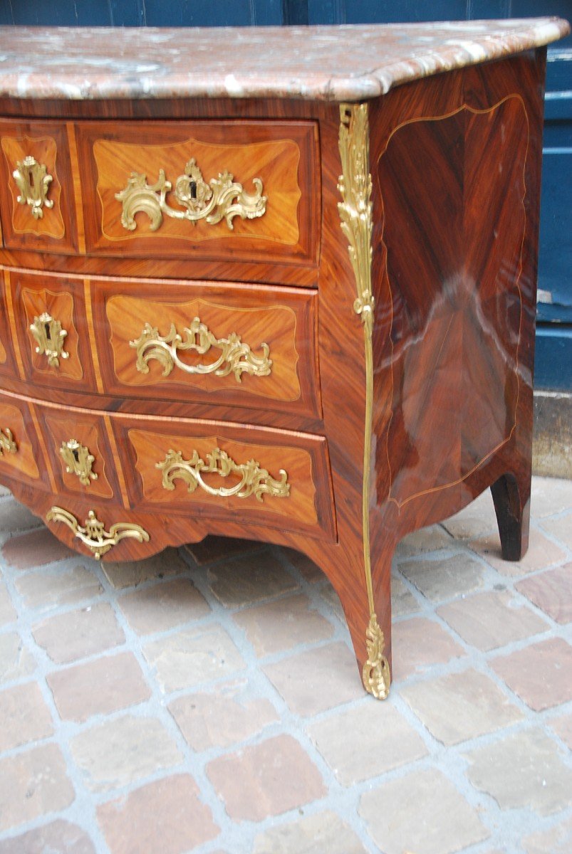 Louis XV Period Commode Stamped By Reizell XVIII-photo-4