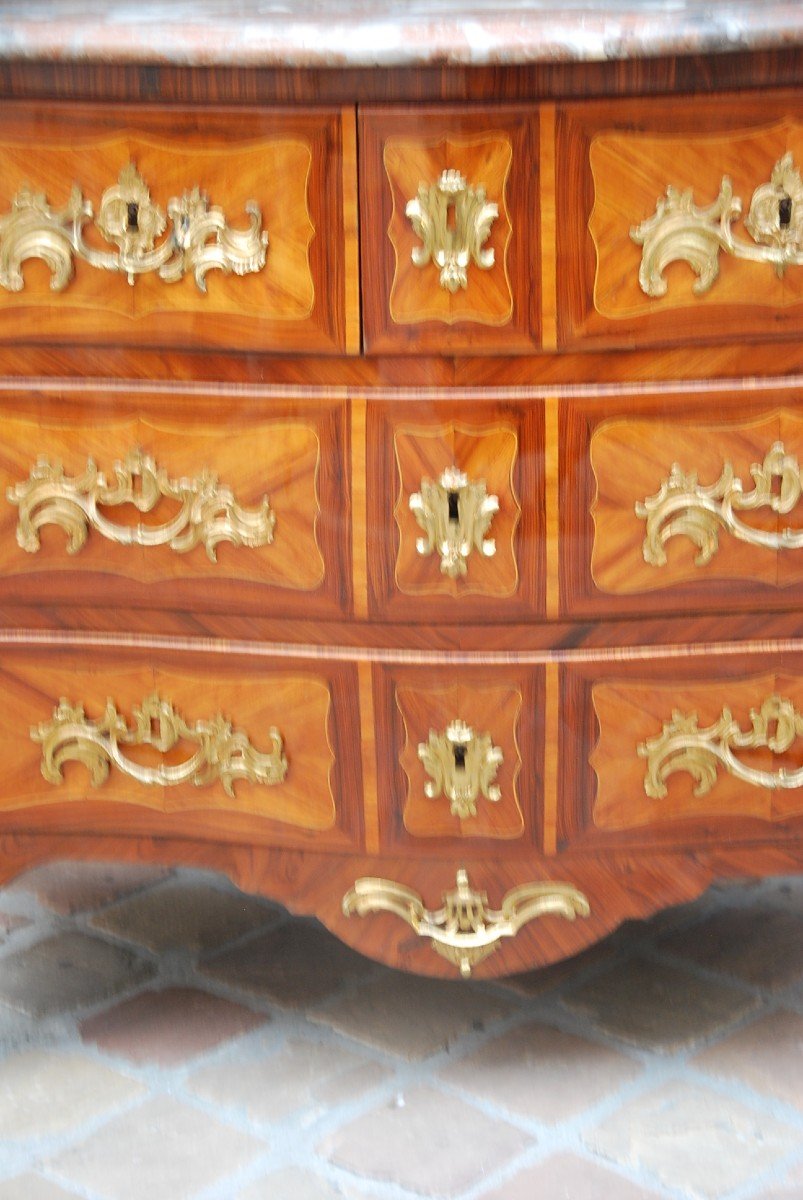 Louis XV Period Commode Stamped By Reizell XVIII-photo-6