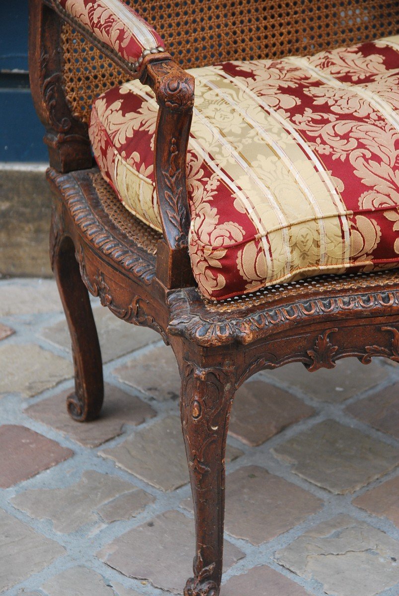 Rare Fire Corner Armchair From Regency XVIII Period-photo-2