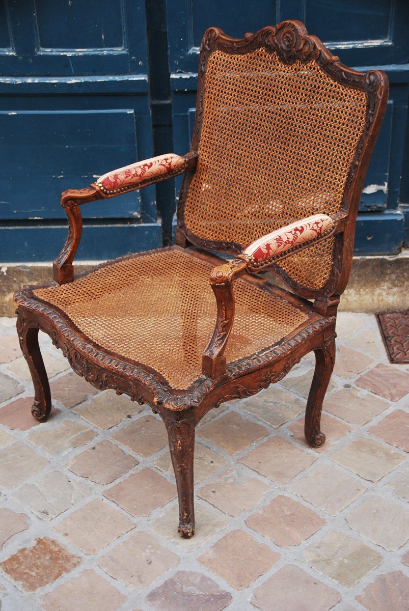 Rare Fire Corner Armchair From Regency XVIII Period-photo-2