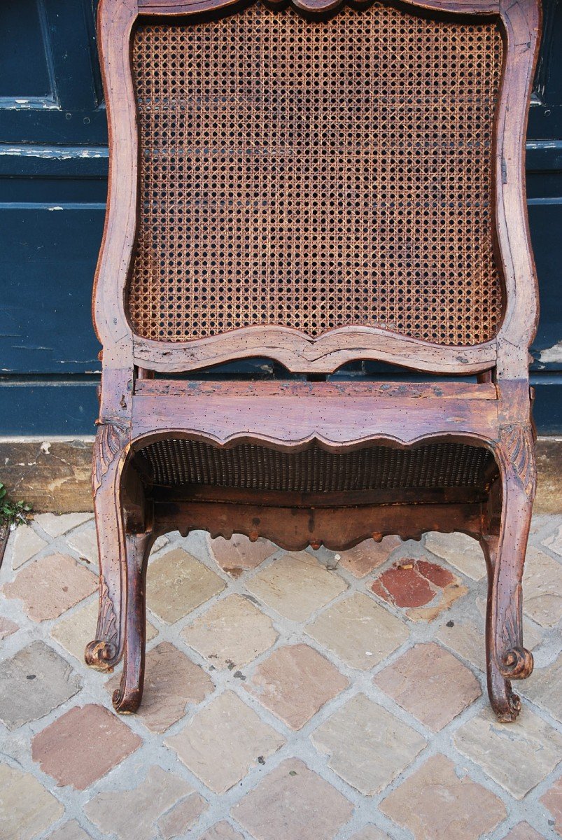 Rare Fire Corner Armchair From Regency XVIII Period-photo-5