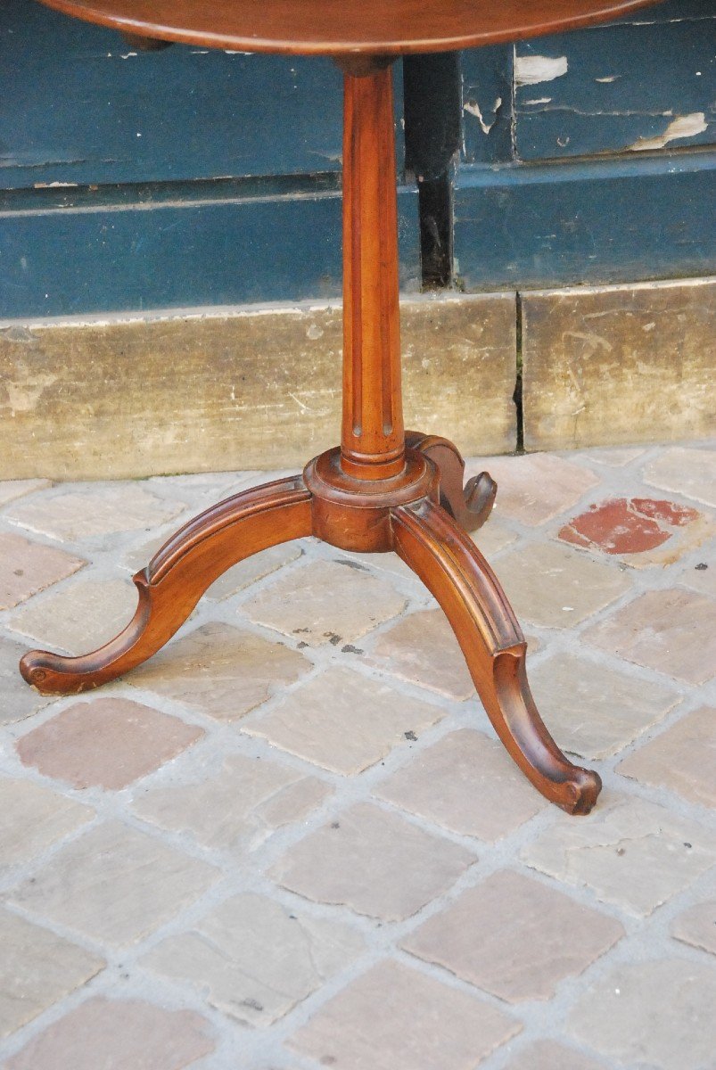 Canabas, Louis XVI Period Mahogany Pedestal Table-photo-4