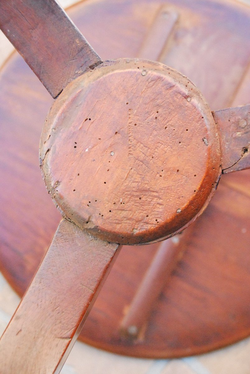 Canabas, Louis XVI Period Mahogany Pedestal Table-photo-2