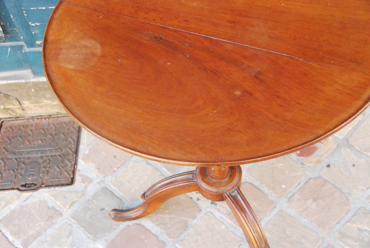 Canabas, Louis XVI Period Mahogany Pedestal Table-photo-8