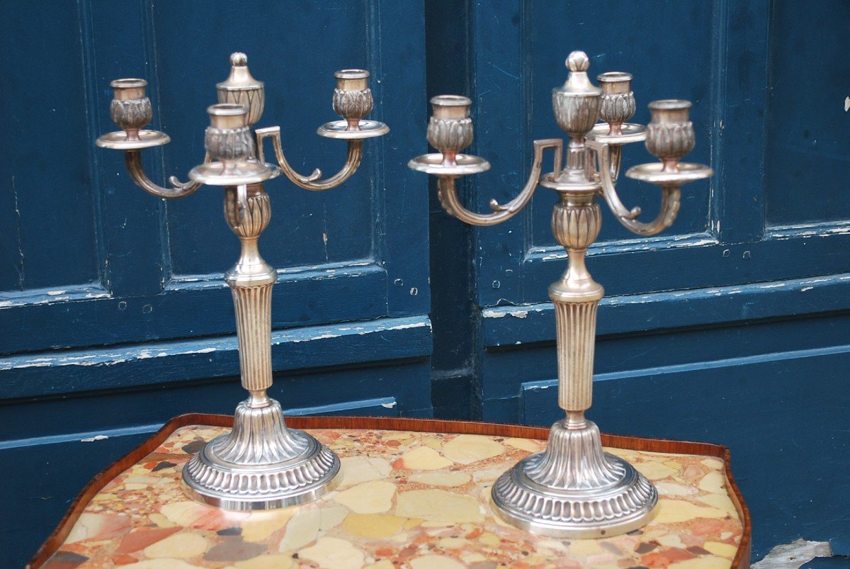 Pair Of Louis XVI Style Candelabra-photo-4