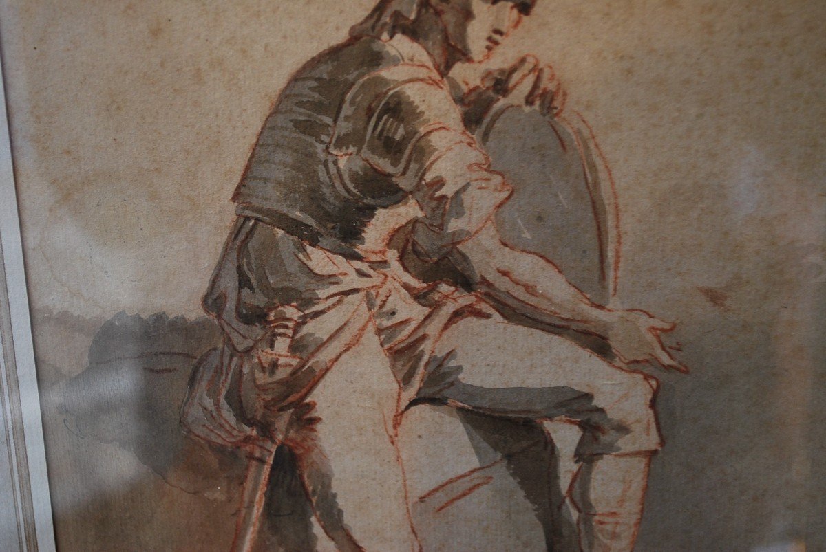 Italian Drawing XVIII, Man With Shield-photo-4