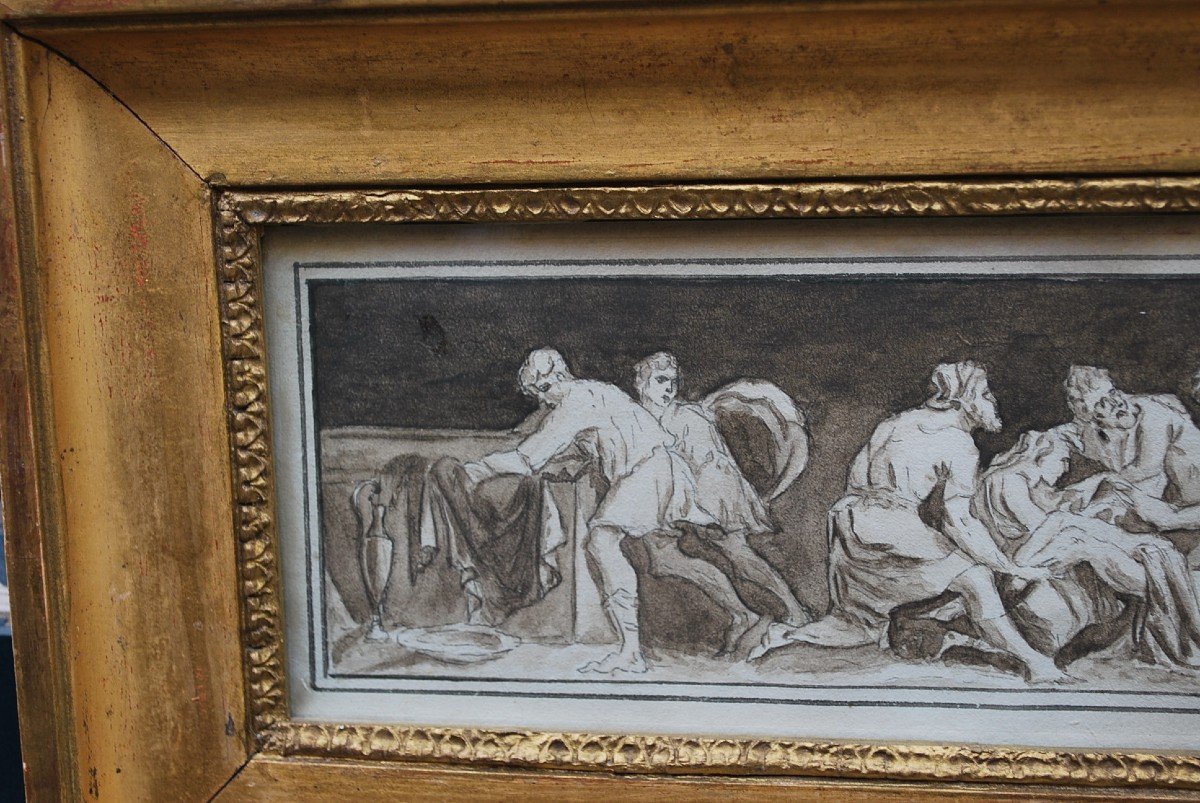 Study For An Entombment, Drawing Late XVIII-photo-8