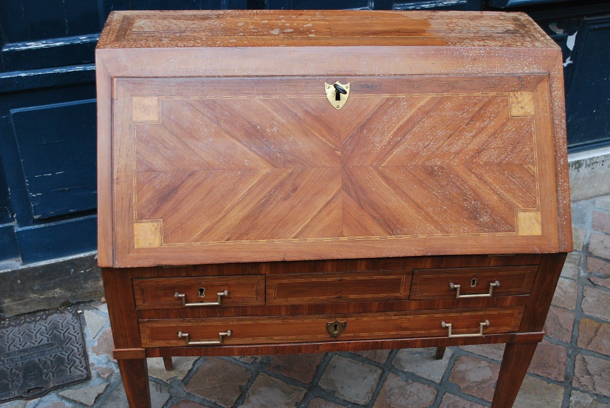 Louis XVI Marquetry Sloping Desk-photo-1