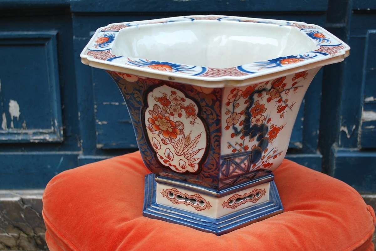 Grand Cache Pot Ou Jardinière Imari Par Samson-photo-2