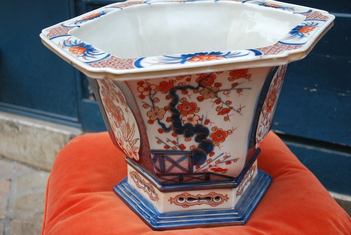 Grand Cache Pot Ou Jardinière Imari Par Samson-photo-4