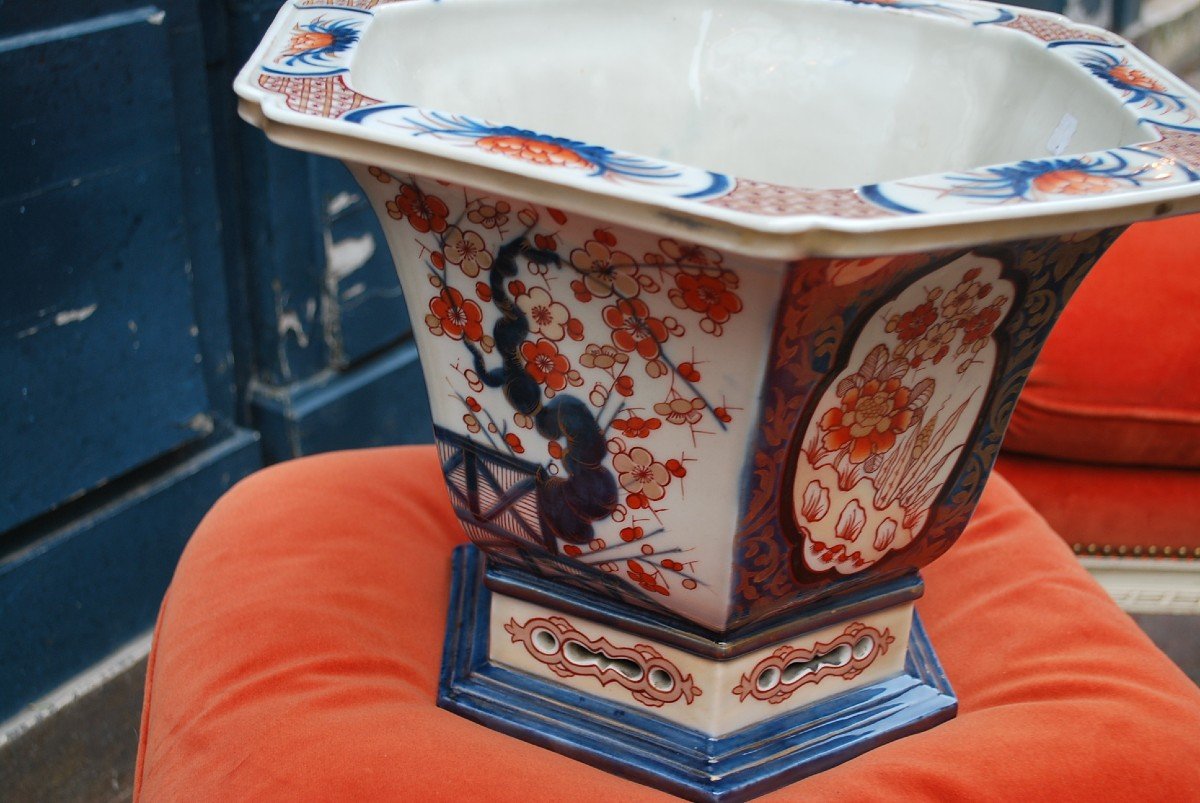 Grand Cache Pot Ou Jardinière Imari Par Samson-photo-2