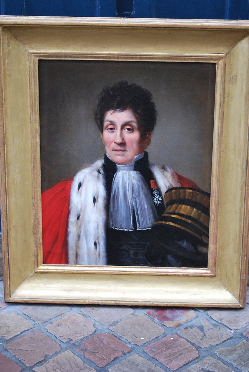 Portrait Of A High Magistrate From The Empire Period Early 19th