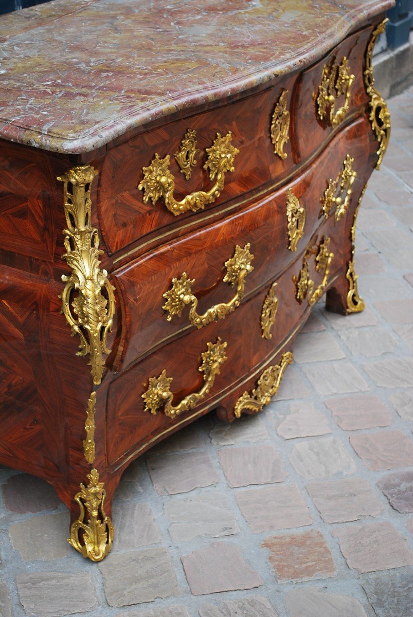 Louis XV Period Tomb Commode Early 18th Century Attributed To Mondon-photo-2