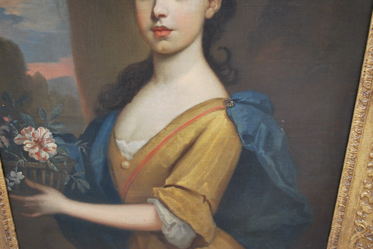 English School XVIII Portrait Of Woman Attributed To Joseph Highmore-photo-1