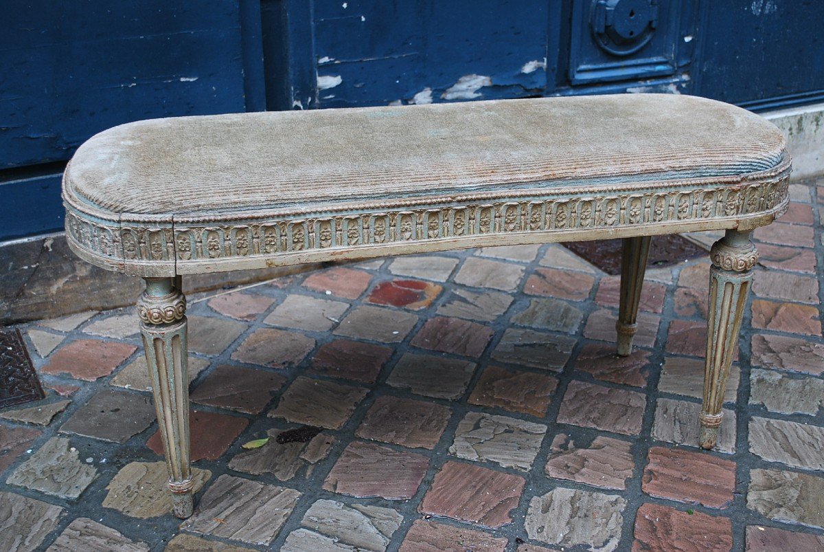 Italian Directoire Style Lacquered Bench-photo-4