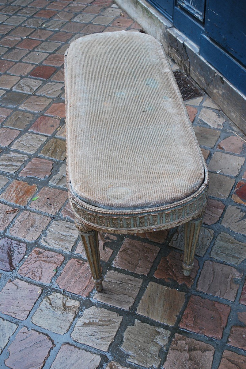 Italian Directoire Style Lacquered Bench-photo-2