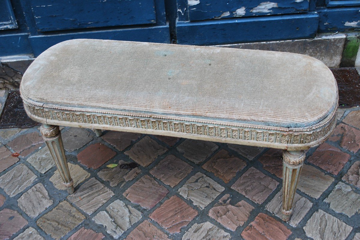 Italian Directoire Style Lacquered Bench-photo-3