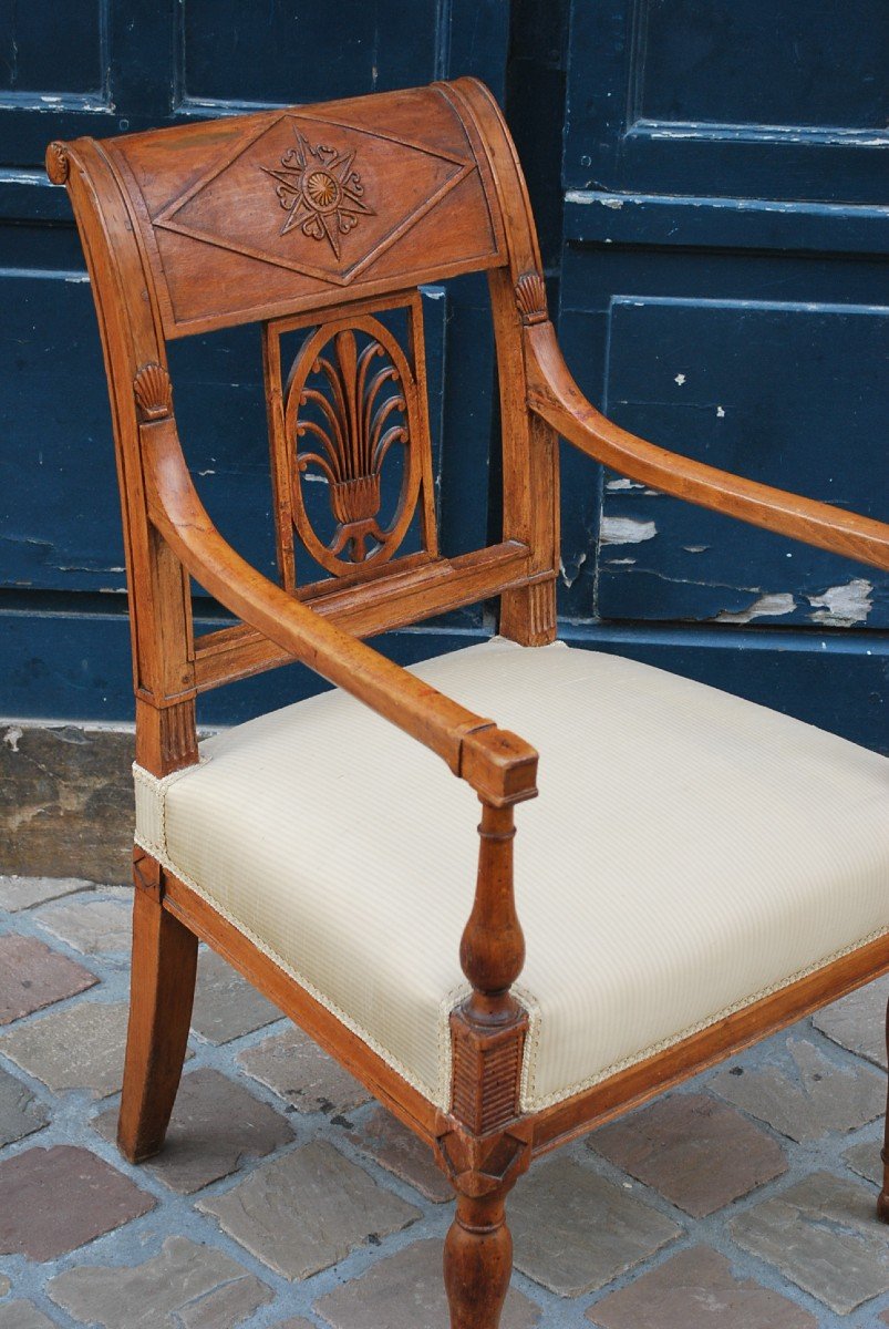 Fauteuil D époque Directoire  Jacob  Fin XVIII-photo-3