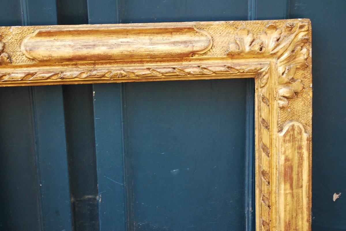 Carved And Gilded Wood Frame From Louis XIV XVII Period-photo-3