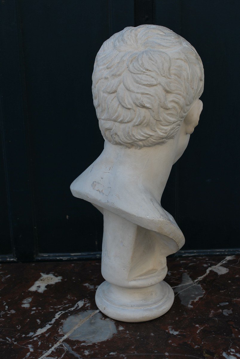 Bust Of Agrippa In Plaster In Antique Taste-photo-1