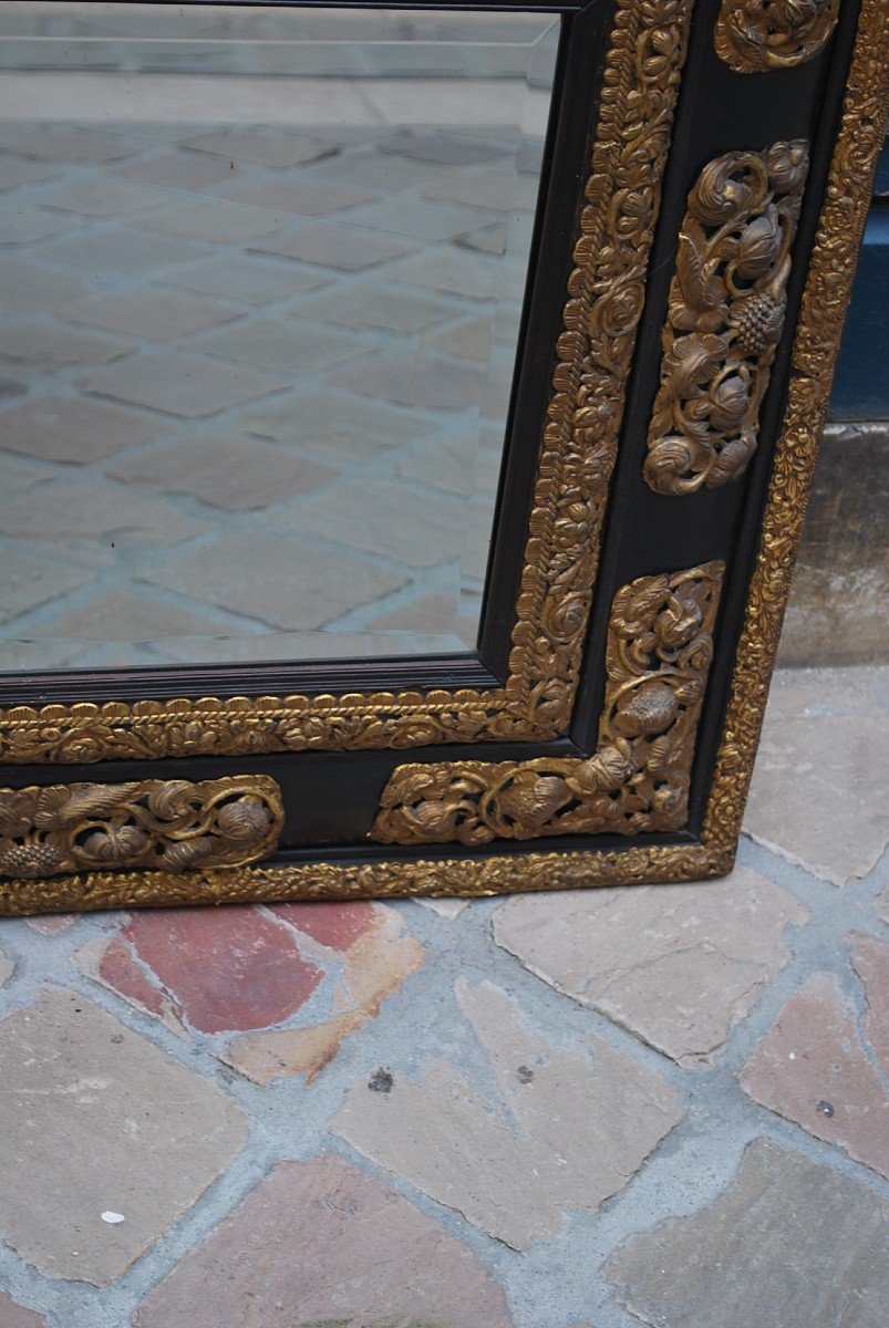 Beautiful Tinsel Mirror From The Louis XIV Period-photo-4