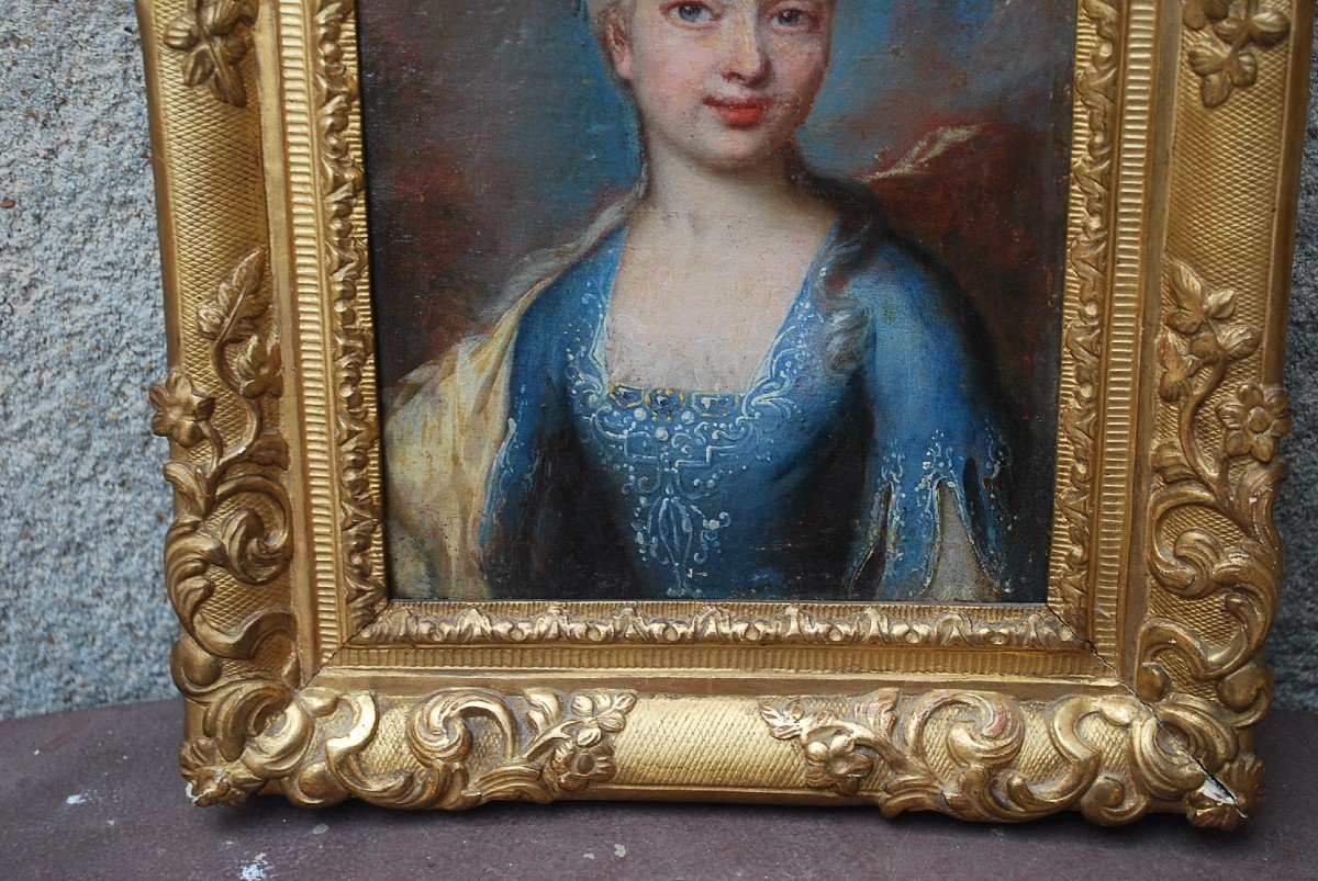 Small Portrait Of A Woman Early 18th Century-photo-4