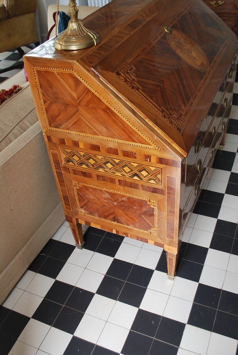 Secretary Commode In Directoire Period Veneer -photo-4