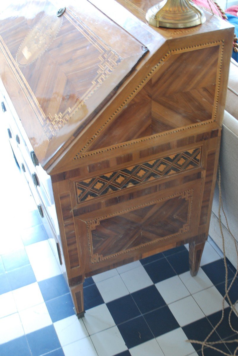 Secretary Commode In Directoire Period Veneer -photo-3