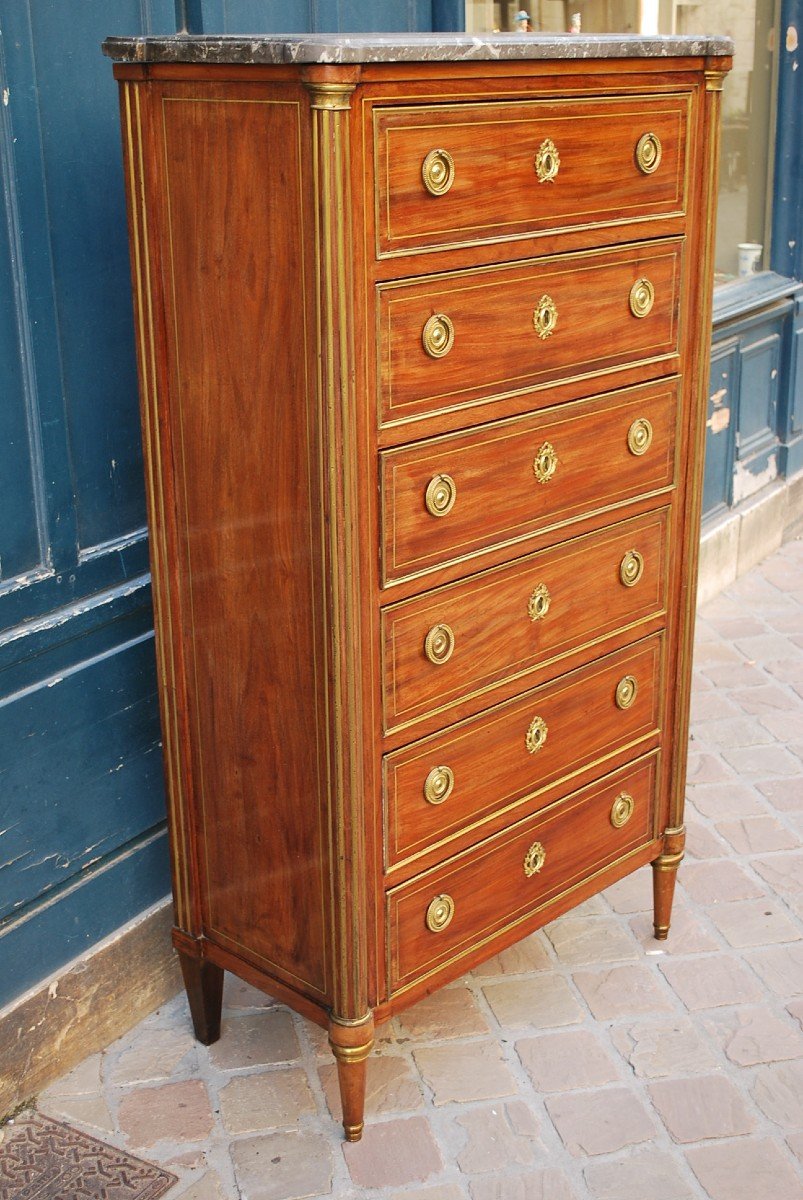 Mahogany Weekly Planner Late 18th Century Directoire Period -photo-7