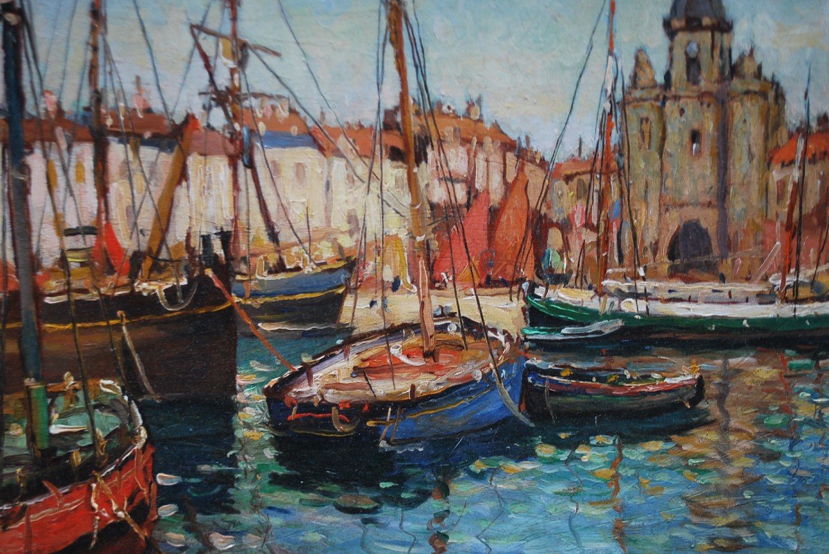 La  Rochelle ,le Port Huile De Georges Carpentier -photo-1