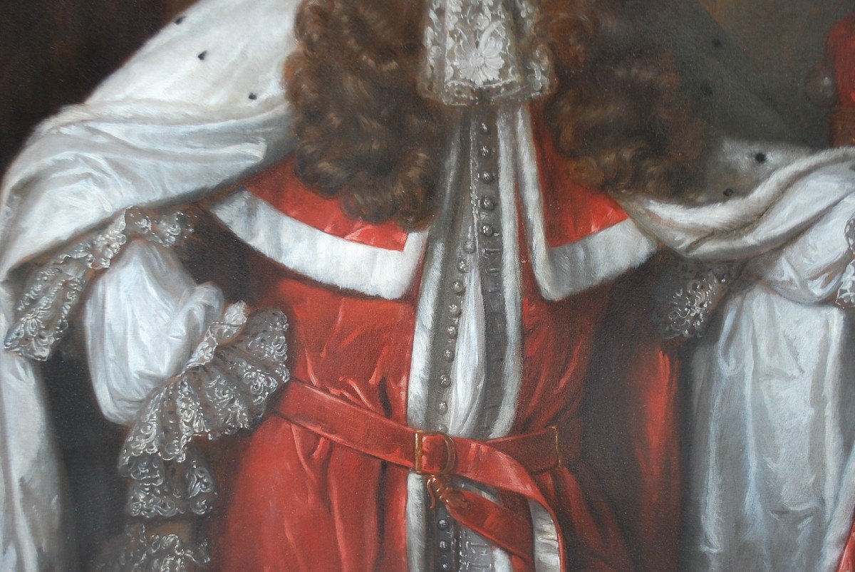 Follower Of Pieter Lely, Portrait Of An English Baron XVIII-photo-8