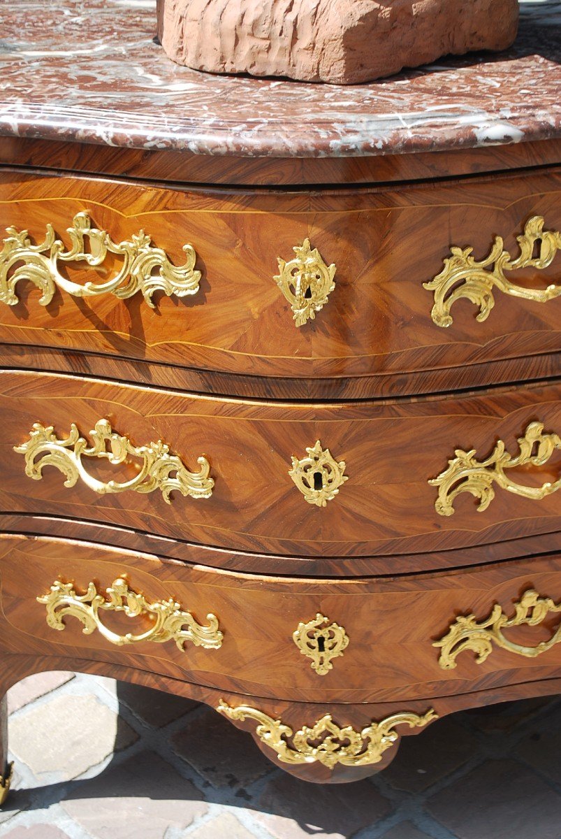 Louis XV Period Commode Stamped By Cosson And Jme-photo-3