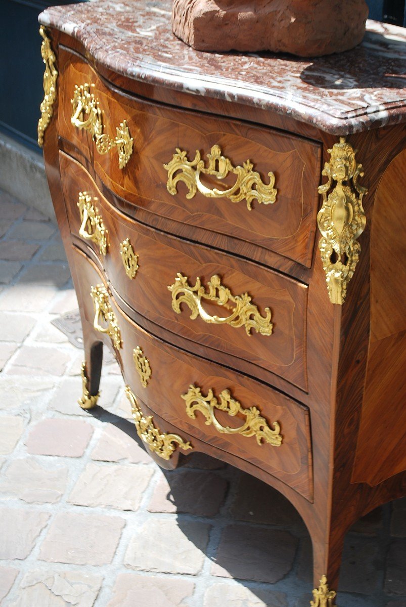 Louis XV Period Commode Stamped By Cosson And Jme-photo-2