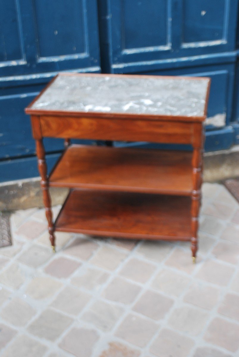 Elegant Mahogany Living Room Table, Jacob Feet, 19th-photo-2