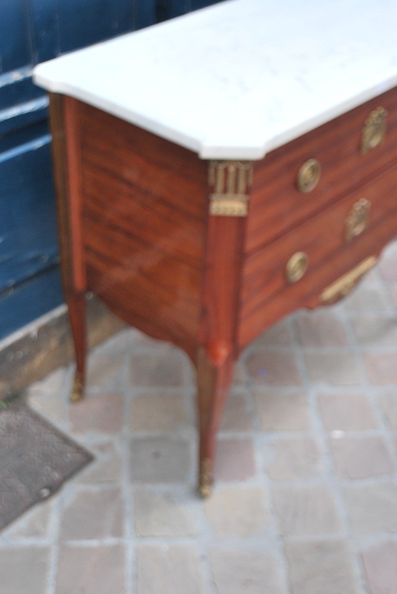 Commode En Placage De Satiné Estampillée De Stumpff  XVIII-photo-8