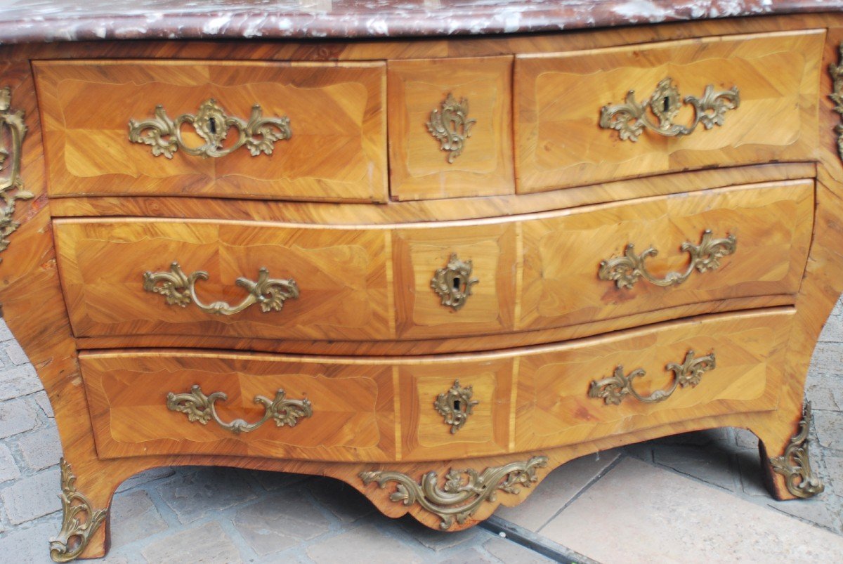 Commode Tombeau  D époque Louis XV Estampillée De Dufour-photo-6