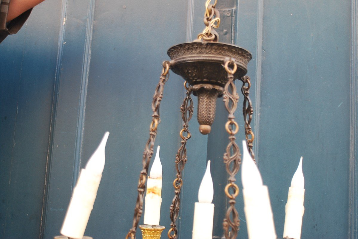 Charming Small Chandelier From The Restoration Period-photo-8