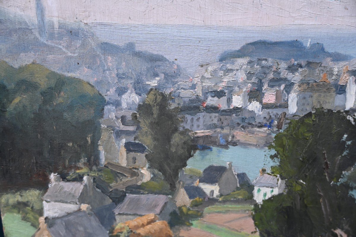 Treboul , Huile Signée De Robert Goy 