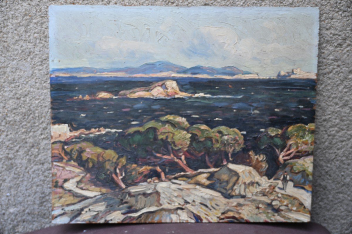 Gien Peninsula, Oil By Vidal-photo-4